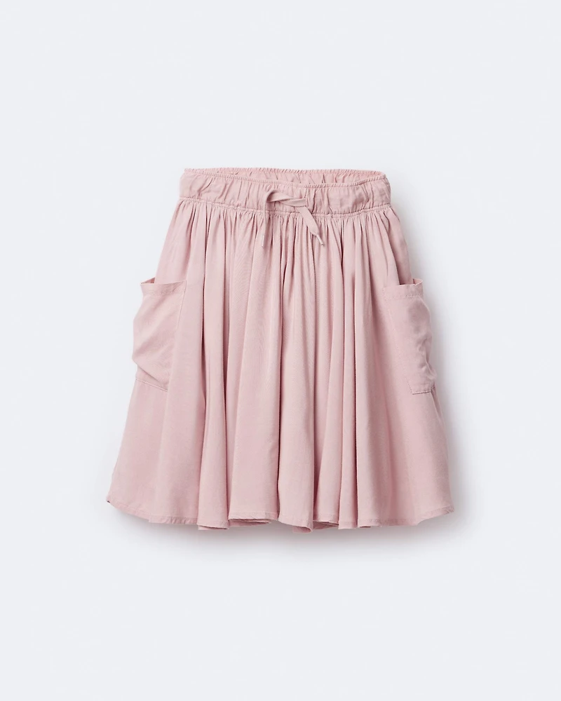 Toddler Girl Avenue Twirl™ Midi Skirt with Otter Pockets - Light Pink