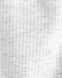 Baby Girl Rib Pull-On Leggings - Grey