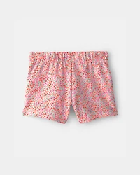 Toddler Girl Floral French Terry Shorts