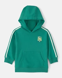 Baby Boy 'Full Speed' French Terry Hoodie - Green
