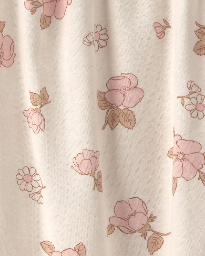 Baby Girl 2-Pack Floral Sleeper Gowns - Pink