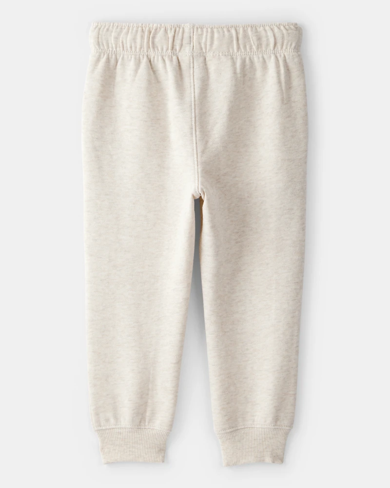 Toddler Boy DayDream Fleece Joggers - Cream
