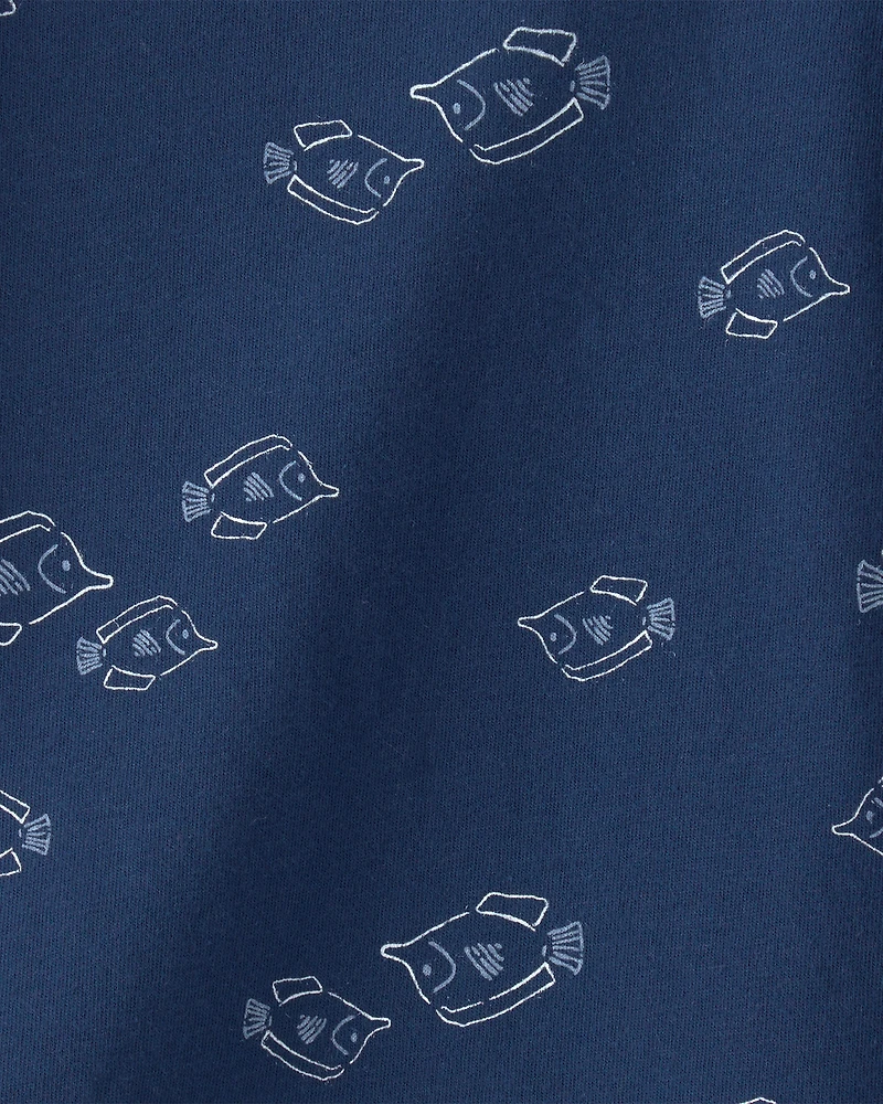Baby Boy Fish T-Shirt - Blue