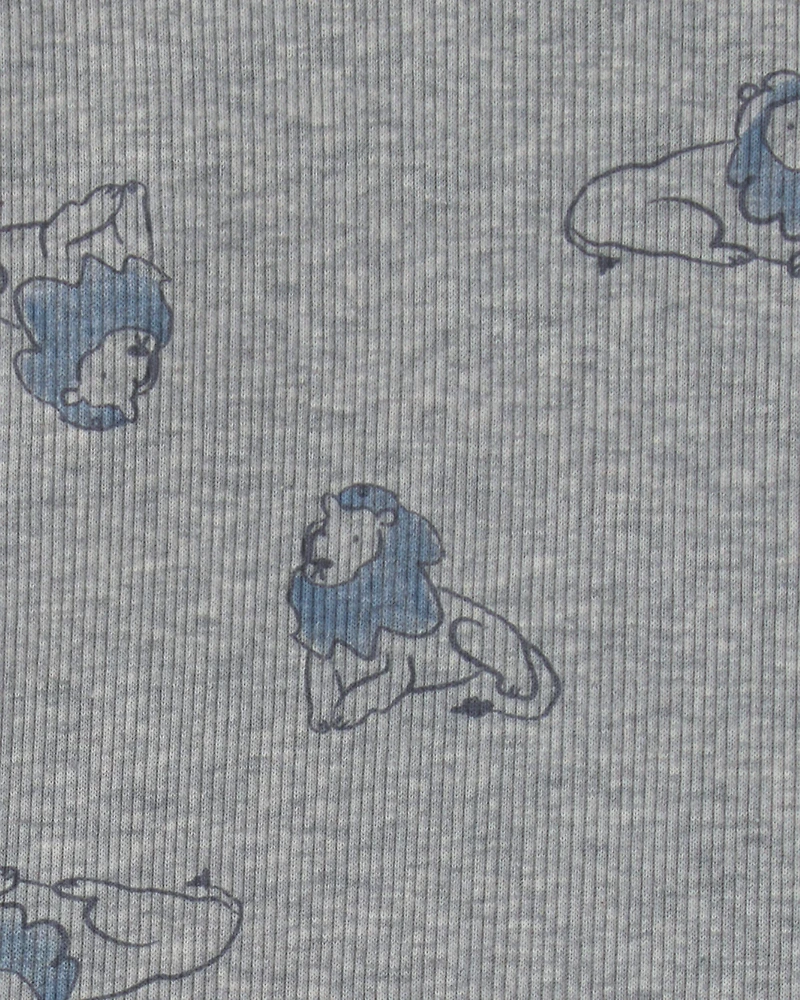 Baby Boy 2-Piece Lion Top & Pant Set - Grey