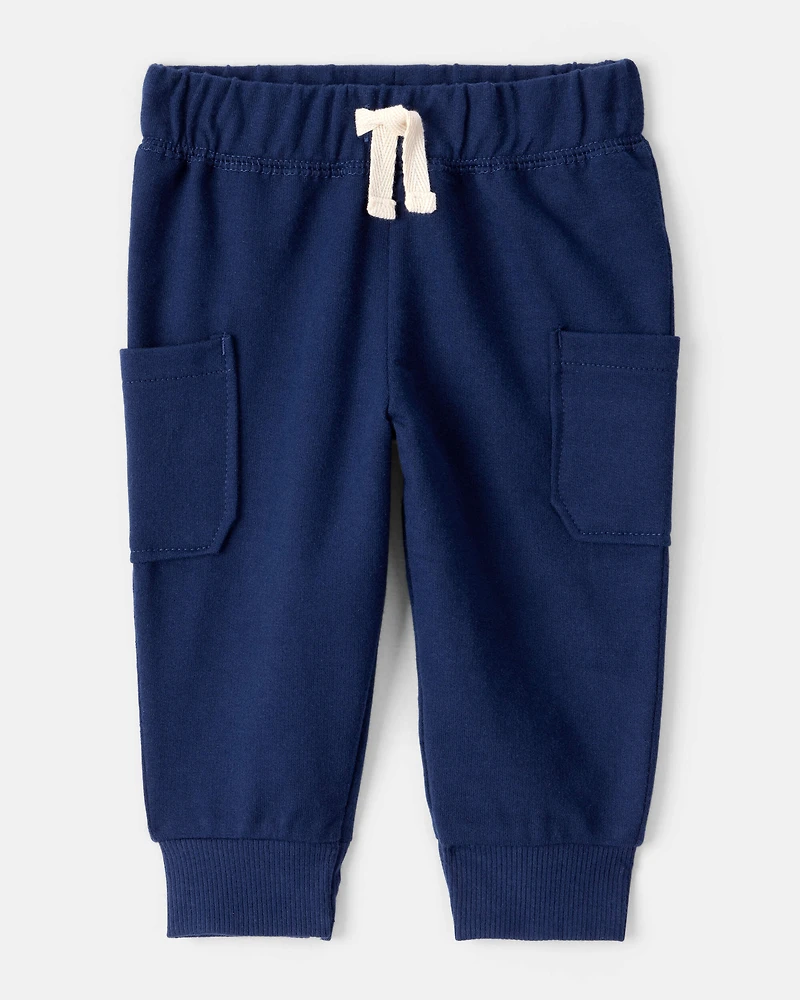 Baby Boy 2-Piece Sports Long-Sleeve Bodysuit & Pant Set - Grey/Blue