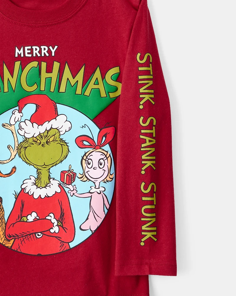 Toddler Dr. Seuss™ The Grinch Long-Sleeve Graphic Tee - Red
