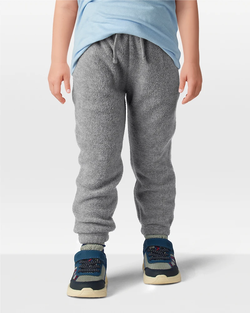 Toddler Boy Fleece Joggers - Grey