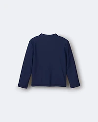 Toddler Boy 'Splish Splash' Half-Zip Long-Sleeve Rashguard - Navy