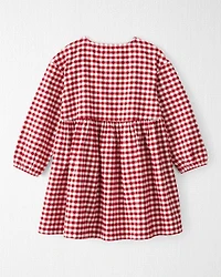 Toddler Girl Organic Cotton Flannel Dress