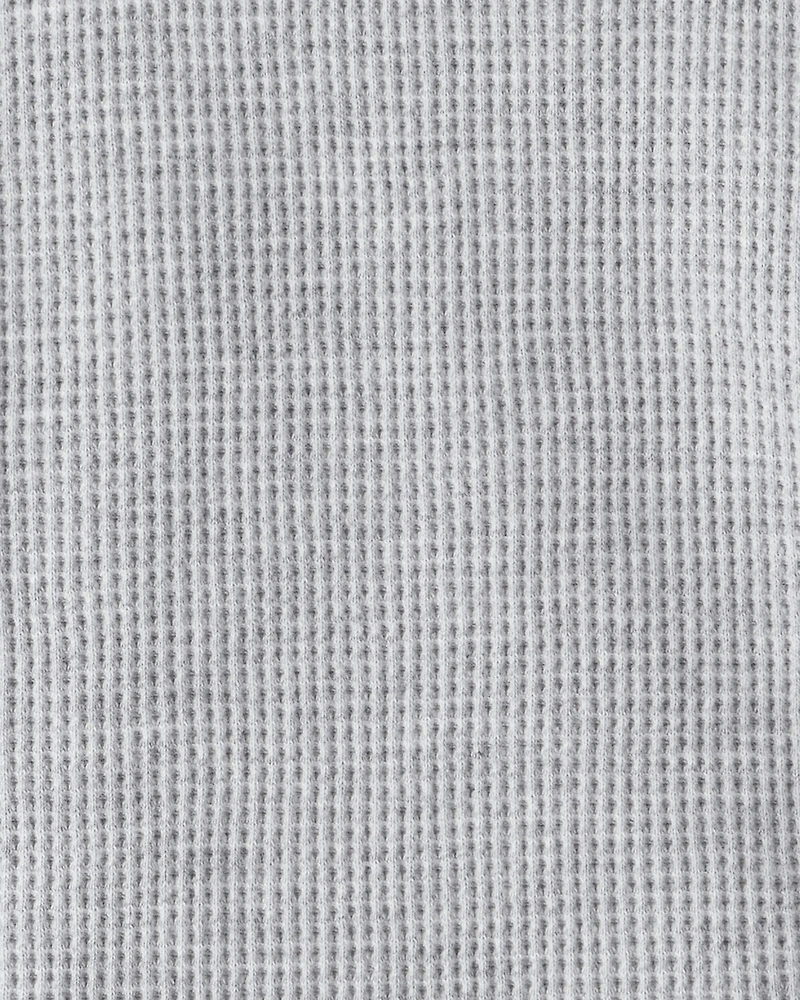 Baby Boy Thermal Long-Sleeve T-Shirt - Grey/Navy