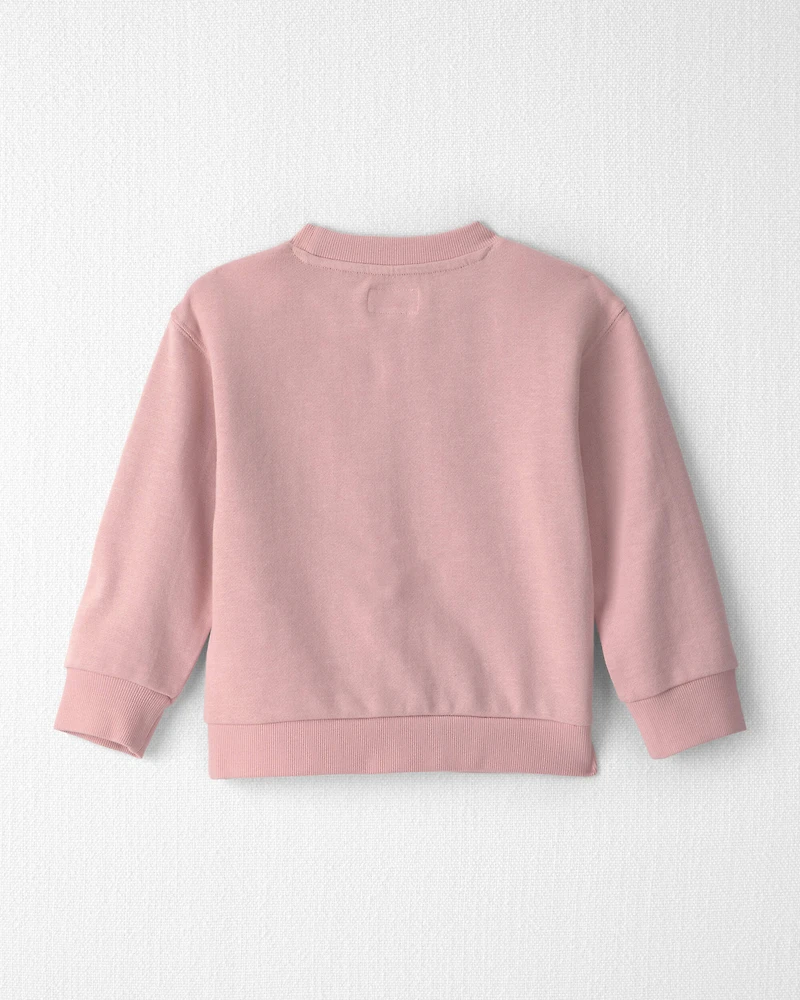 Toddler Girl Organic Cotton Big Sis Pullover