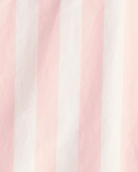 Toddler Girl Striped Pants - Pink/Ivory