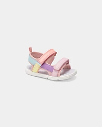 Baby Girl Every Step® First Walker Sandals - Pink/Purple