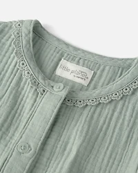 Girls Organic Cotton Gauze Dress