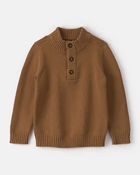 Toddler Boy Brown Pullover Sweater