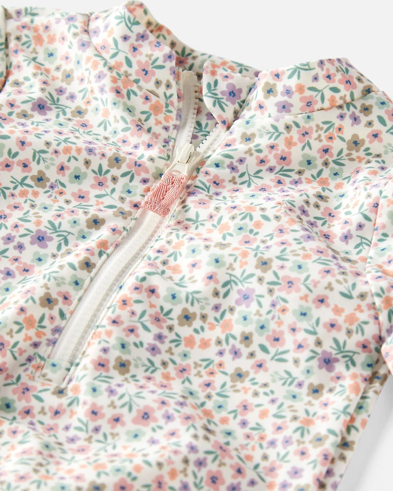 Baby Girl Recycled Ruffle Swimsuit