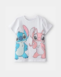 Girls Disney© Lilo & Stitch Graphic Tee - White
