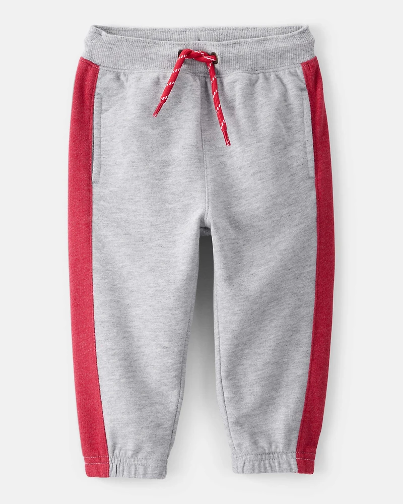 Baby Boy Color-Block French Terry Jogger - Grey