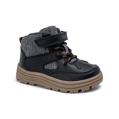 Toddler Boy Lace-Up Boots - Grey