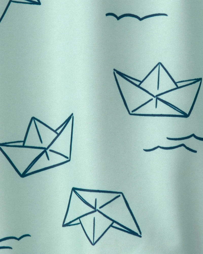 Baby Boy Fish Long-Sleeve Rashguard - Blue