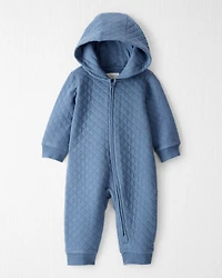 Baby Quilted Double Knit Jumpsuit Made with Organic Cotton