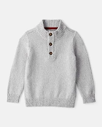 Toddler Boy Grey Pullover Sweater