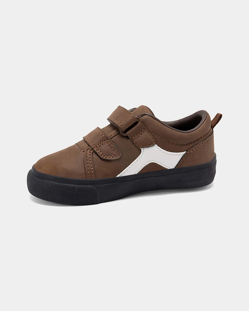 Toddler Boy Casual Sneakers - Brown/Black