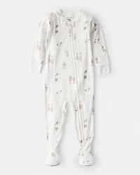 Baby Dog Loose Fit 1-Piece Pajamas - Cream
