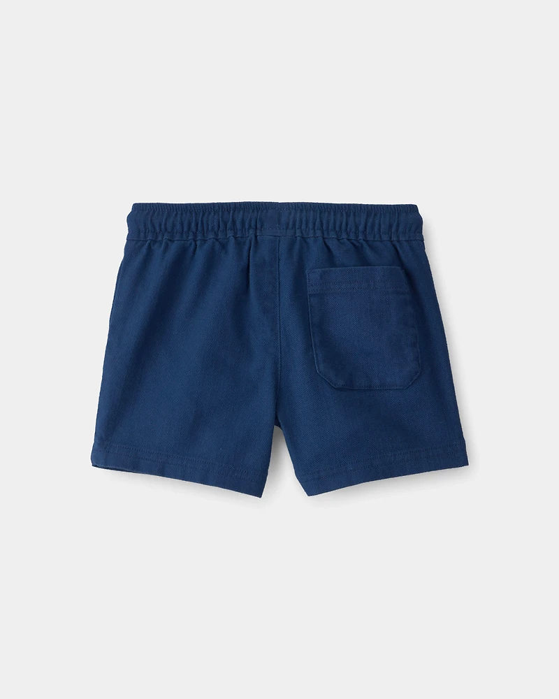 Toddler Boy Twill Shorts - Blue