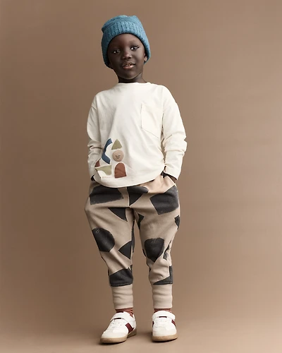 Toddler City Park™ Jogger Pant with Shapes - Khaki
