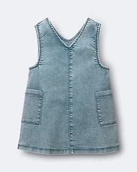 Toddler Girl Otter Pocket Jumper Avenue Wash - Blue