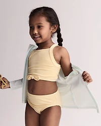 Toddler Girl Bow Tankini - Yellow