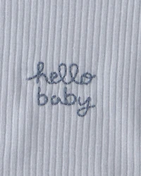 Baby 3-Pack Whale Bibs - Blue/Ivory