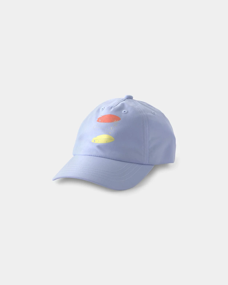 Toddler Boy Surfboard Swim Hat - Blue