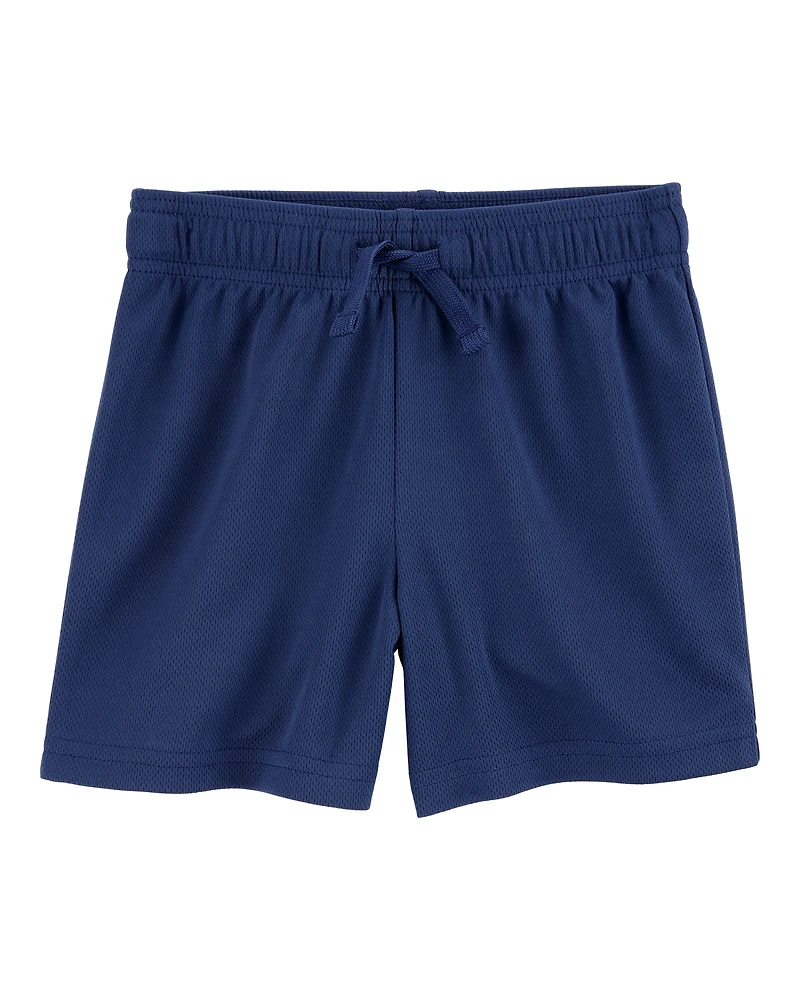 Toddler Boy Active Mesh Shorts - Navy