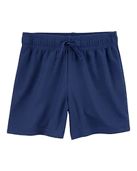 Toddler Boy Active Mesh Shorts - Navy