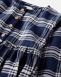 Toddler Girl Organic Cotton Flannel Dress