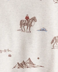 Toddler 2-Piece Organic Cotton Pajamas Western Rodeo