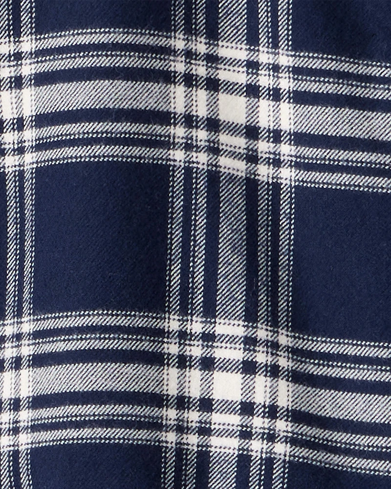 Girls Organic Cotton Flannel Dress