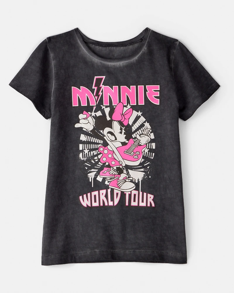 Girls Disney© Minnie Mouse Music Short-Sleeve Graphic Tee - Black/Pink