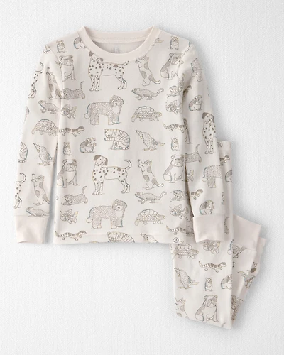 Toddler 2-Piece Organic Cotton Pyjama Pet-Print