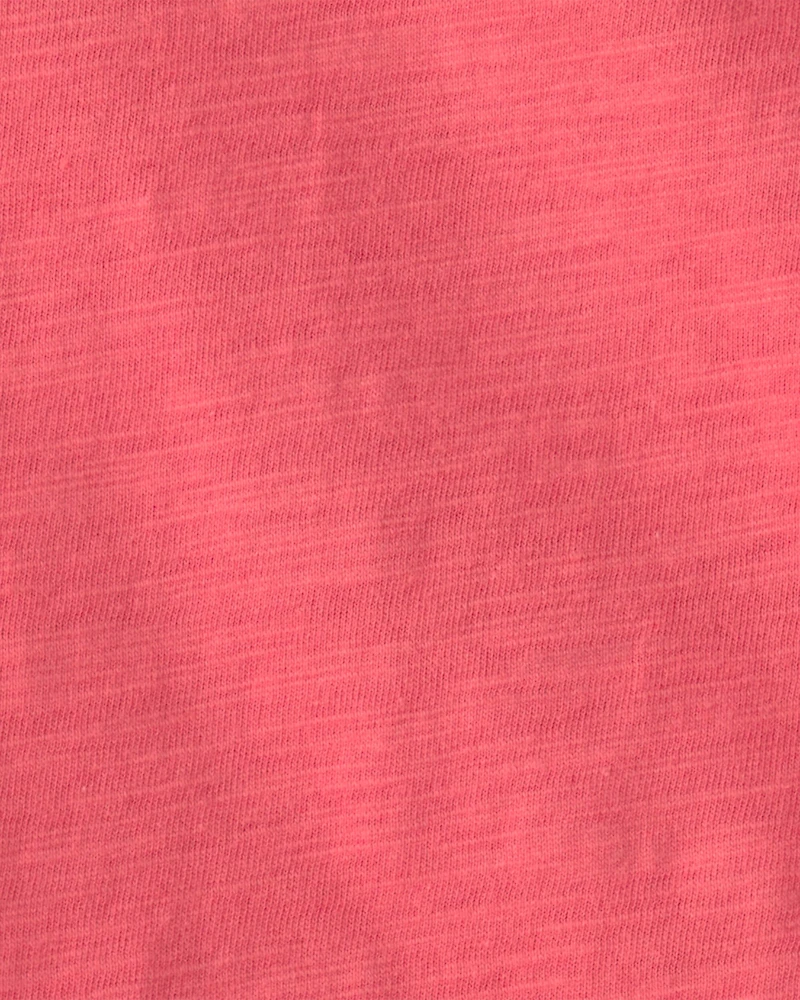 Baby Boy 2-Piece Solid Overall Set - Red/Orange