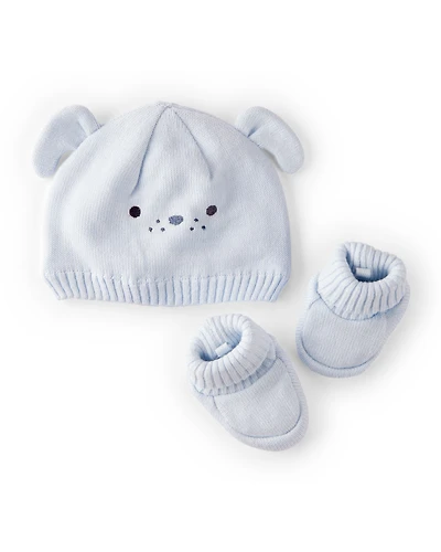 Baby 2-Piece Puppy Crochet Booties & Hat
