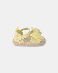 Baby Girl Bow Sandals - Yellow