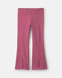 Girls 2-Piece Cherry Fleece Quarter Zip & Pant Set - Pink