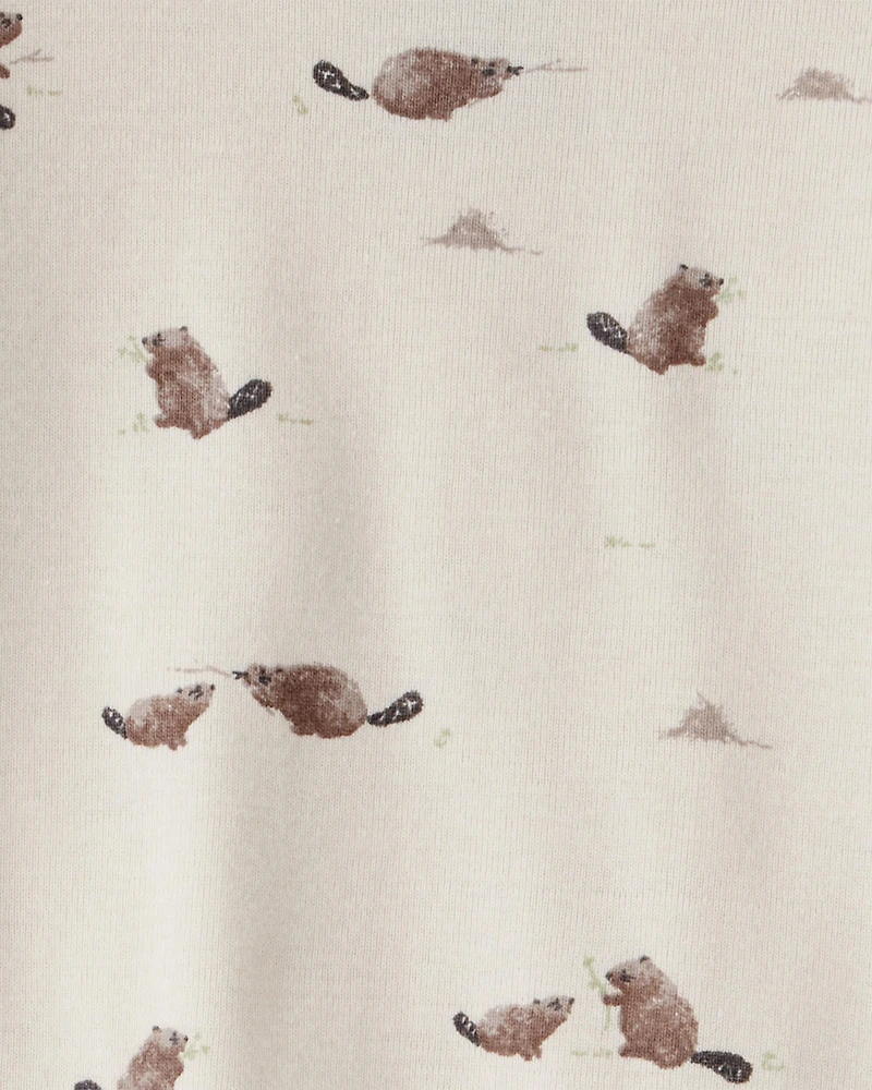 Baby Organic Cotton Pyjamas Beavers' Creek Print