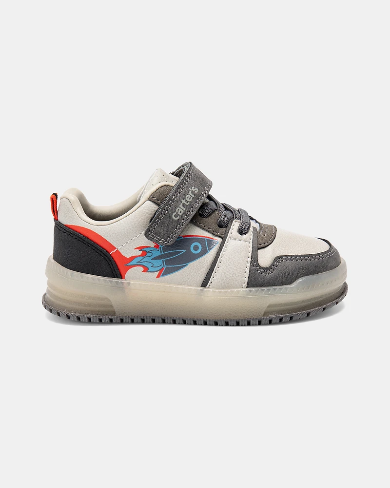 Toddler Boy Spaceship Solid Casual Shoes - White
