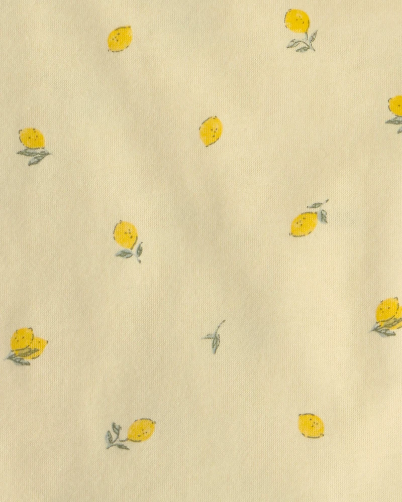 Baby Girl 2-Piece Lemon Top & Short Set - Yellow