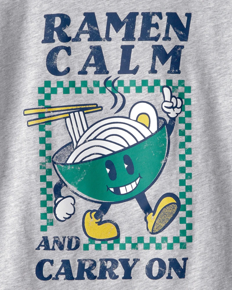 Boys Ramen Graphic Tee - Grey