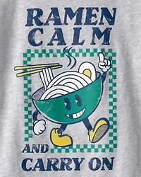 Boys Ramen Graphic Tee - Grey